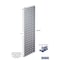 Triton Products (1) 31.5 In. W x 9 In. H Silver Epoxy 18-Gauge Steel Square Hole Pegboard Strip LBS-2S - alternate 5